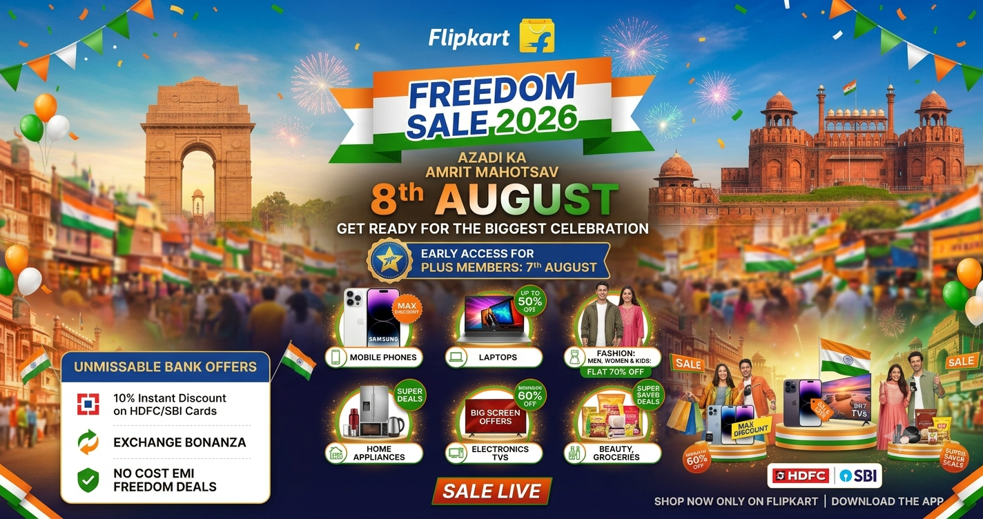Flipkart Freedom Sale 2026